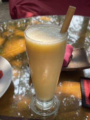 Pina co-la-la-da smoothie, $2.25  at Peace Cafe in Siem Reap