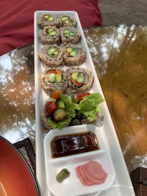 California roll set at Peace Cafe in Siem Reap