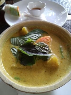 red curry at Peace Cafe in Siem Reap