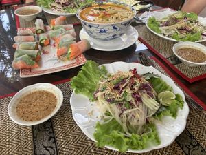 Results of cooking class  at Peace Cafe in Siem Reap