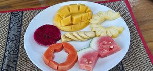 Tropical Fruit Plate at Peace Cafe in Siem Reap