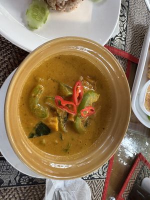 Amok. Vegetable and Tofu.    at Peace Cafe in Siem Reap