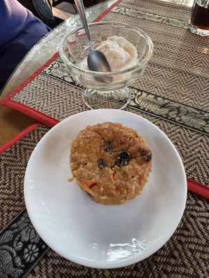 Carrot Cake. Lovely especially with Ice Cream   at Peace Cafe in Siem Reap
