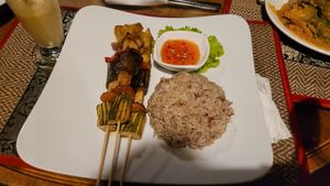 Vegetarian Shish Kebab at Peace Cafe in Siem Reap