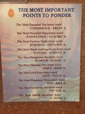 A little bit of bathroom wisdom at Peace Cafe in Siem Reap