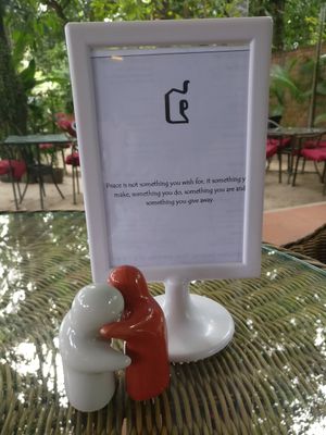 Peaceful surroundings at Peace Cafe in Siem Reap