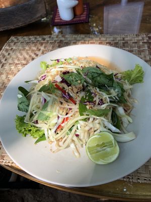 I think this was a Papaya salad.  at Peace Cafe in Siem Reap