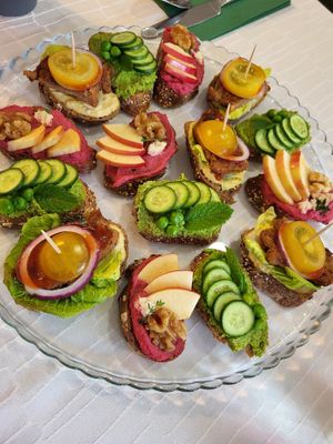 Catering bruskets at BeetBox in Slovenj Gradec