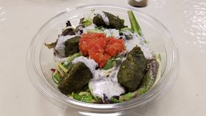 Salad at Cruda Cafe in Toronto