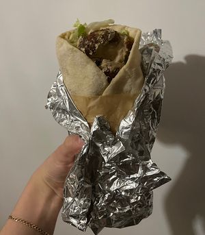 falafel sendvič korijander  at Falafel etc in Zagreb