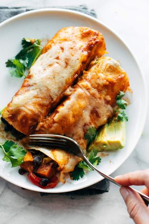 Vegan Enchiladas at The Wight Plate Plant Based Meals Delivery in Newport