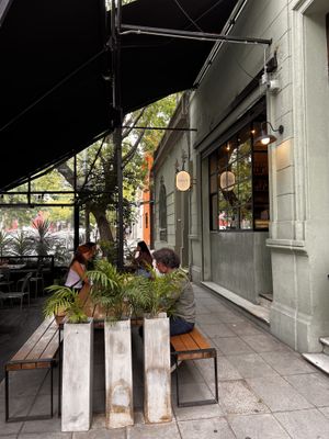 Outside terrace  at Let it V - plant based in Buenos Aires