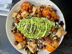 Caesar salad  at Let it V - plant based in Buenos Aires