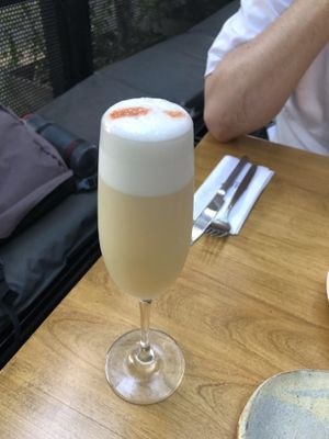 Pisco sour - free of egg white   at Let it V - plant based in Buenos Aires