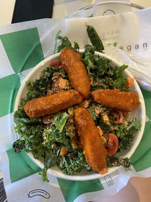 Buffalo salad at SoBe Vegan in Fort Lauderdale