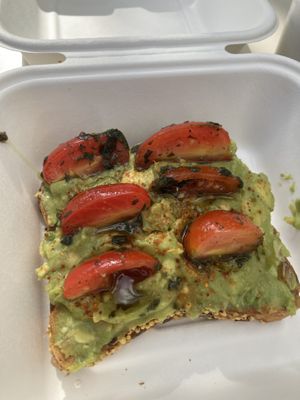 Avo toast  at SoBe Vegan in Fort Lauderdale
