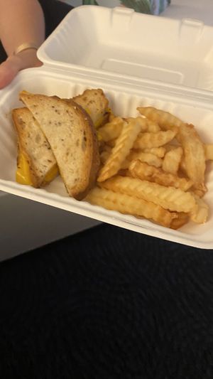 Kids grilled cheese  at SoBe Vegan in Fort Lauderdale