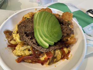 Sausage egg and cheese bowl   at SoBe Vegan in Fort Lauderdale