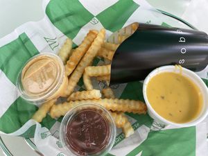 Fries and ….. at SoBe Vegan in Fort Lauderdale