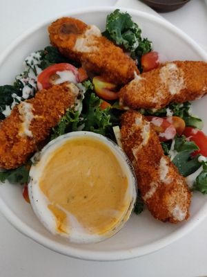 Buffalo Chicken Salad at SoBe Vegan in Fort Lauderdale