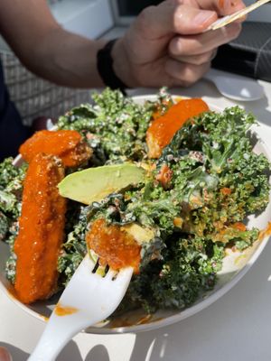 Buffalo salad  at SoBe Vegan in Fort Lauderdale