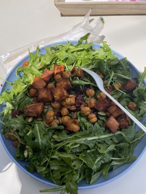 Green salad  at SoBe Vegan in Fort Lauderdale