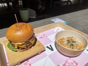 Sobe Stack & Mac & Cheese  at SoBe Vegan in Fort Lauderdale