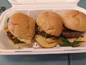 Burger Flight at SoBe Vegan in Fort Lauderdale