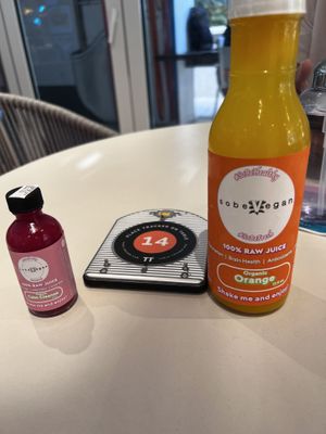 Juices   at SoBe Vegan in Fort Lauderdale