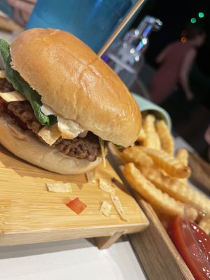 Queso Burger   at SoBe Vegan in Fort Lauderdale
