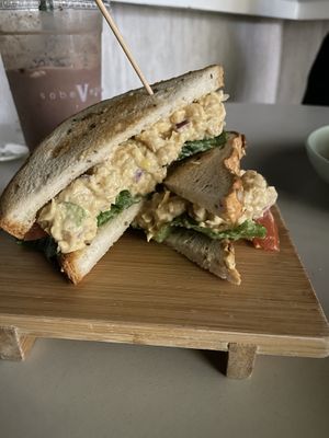 Chickpea “tuna” sandwich #Veganuary at SoBe Vegan in Fort Lauderdale
