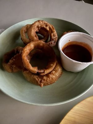 Crispy onion rings  #Veganuary at SoBe Vegan in Fort Lauderdale