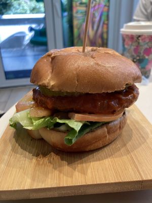 Spicy Chickn Sandwich  at SoBe Vegan in Fort Lauderdale