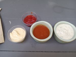 Sauces at SoBe Vegan in Fort Lauderdale