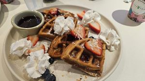 Waffles 🧇 🌱 at SoBe Vegan in Fort Lauderdale