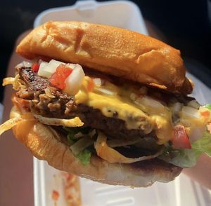 Queso Burger   at SoBe Vegan in Fort Lauderdale