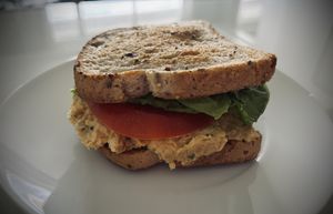 Chickpea “tuna” Saladd  at SoBe Vegan in Fort Lauderdale