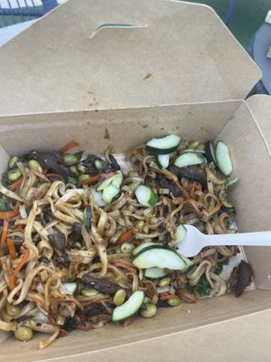 Thai noodles  at SoBe Vegan in Fort Lauderdale