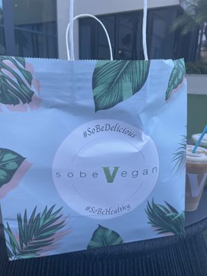 Delivery  at SoBe Vegan in Fort Lauderdale