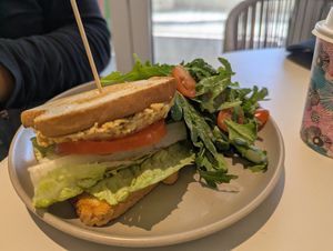 Chickpea tuna sandwich at SoBe Vegan in Fort Lauderdale