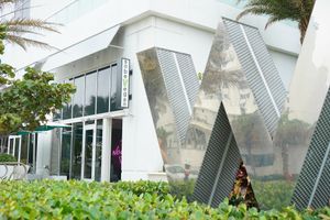 W Fort Lauderdale sign at SoBe Vegan in Fort Lauderdale