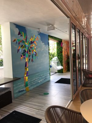 Super cute interior  at SoBe Vegan in Fort Lauderdale