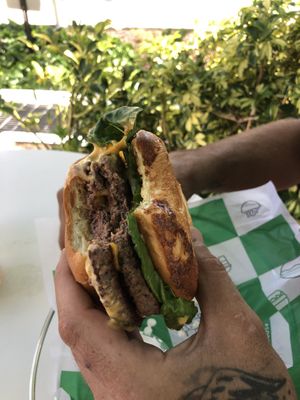 Best burger we’ve ever had, so good! at SoBe Vegan in Fort Lauderdale