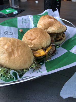 Burger Flight at SoBe Vegan in Fort Lauderdale