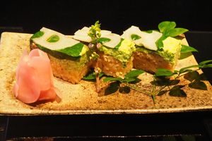 sushi at Vegan Ramen UZU Kyoto in Kyoto