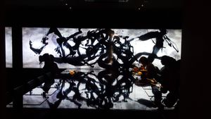 Dining area at Vegan Ramen UZU Kyoto in Kyoto