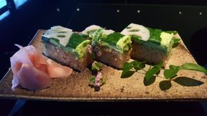 Like an artist's pallet at Vegan Ramen UZU Kyoto in Kyoto