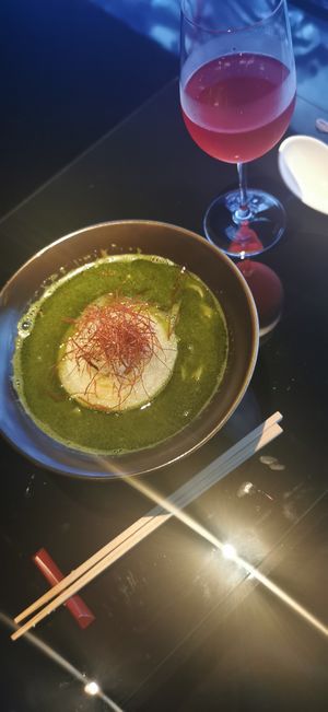 Chlorella Ramen at Vegan Ramen UZU Kyoto in Kyoto