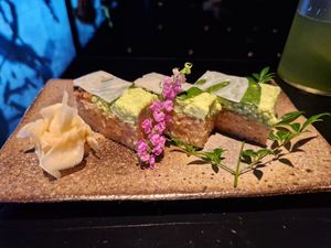 Vegan Sushi at Vegan Ramen UZU Kyoto in Kyoto