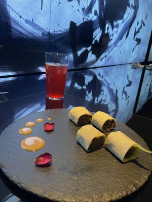 What amazing texture this Yuba roll !! #Veganuary at Vegan Ramen UZU Kyoto in Kyoto